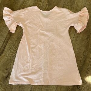 Alice + Ames Light Peach Ruffle Sleeve Dress